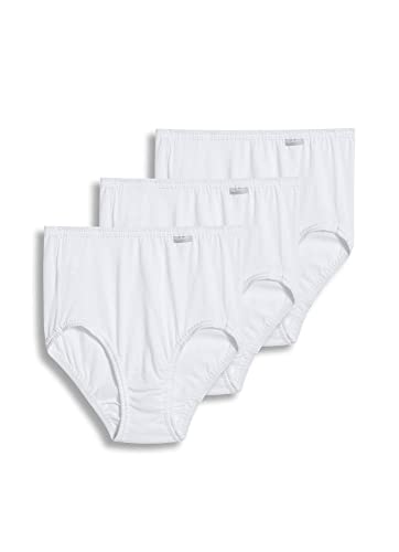 Jockey Women's Underwear 100% Cotton Elance Brief - 3 Pack - color: White, size: 6