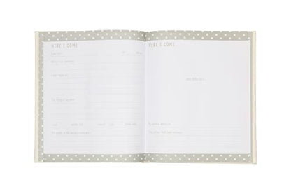 Kate & Milo Baby Memory Book, Gender-Neutral, Rainbow Print - color: Rainbow with Ink Pad