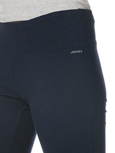 Jockey Womens Cotton Stretch Slim Flare Capri - color: Dark Navy, size: Large