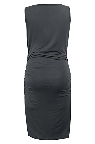 Smallshow Women's Sleeveless Maternity Dress - color: Dark Grey, size: Large