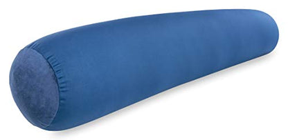 Microbead Body Pillow, Side Sleeping & Pregnancy, 48x8 in, Peacock Blue - color: Peacock Blue, size: Pillow & Cover
