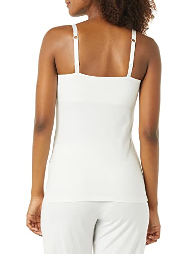 Amazon Essentials Women's Maternity Nursing Camisole with Adjustable Straps and Built-in Shelf Bra, Pack of 2 - color: 2-pack Black/White, size: Small