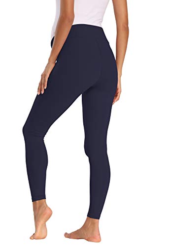 Foucome Women's Maternity Legging Under The Belly - color: Navy Blue, size: Medium