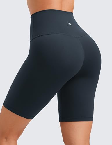 CRZ YOGA Butterluxe Biker Shorts 8" - color: True Navy, size: Small