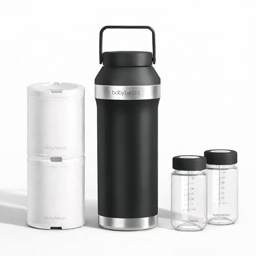 Baby Brezza All Day Portable Breastmilk Cooler, Large 20oz Capacity, Black - color: Black