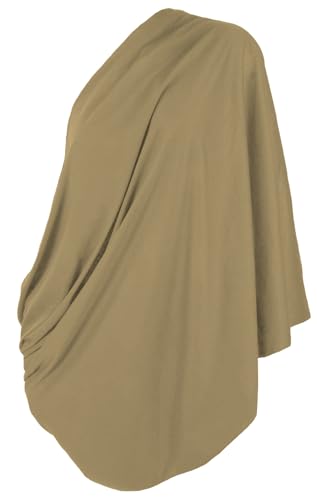 2pk Scarves Breastfeeding Privacy Cover Infinity Scarf Soft, Light Brown - color: Light Brown