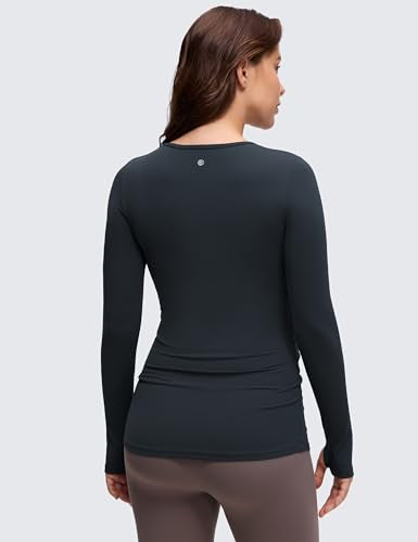 CRZ YOGA Maternity Crewneck Top - color: True Navy, size: Large