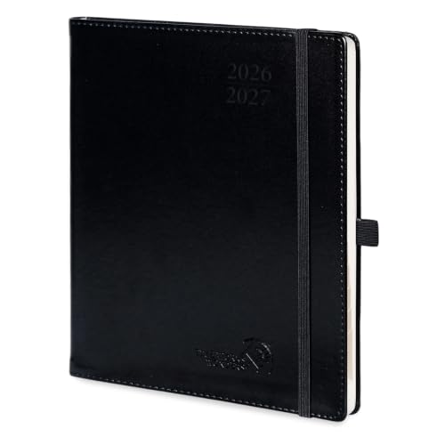 POPRUN Weekly Planner 2026-2027, 7" x 8.5" Academic Daily Appointment Book - color: Black, size: Medium 7'' x 8.5'', style: Weekly Layout & Jul.2026-Jun.2027