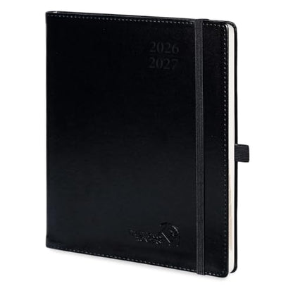 POPRUN Weekly Planner 2026-2027, 7" x 8.5" Academic Daily Appointment Book - color: Black, size: Medium 7'' x 8.5'', style: Weekly Layout & Jul.2026-Jun.2027