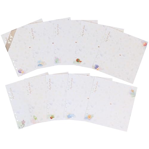 9" x 9" Extra Pages for Photos – Perfect Fit for Yulka Crafts Baby Memory Book “Choose Joy” 9" x 9" | 10 Additional Paper Sheets for Loose-Leaf Baby Photo Album Keepsake Journal - Refill Paper Set - style: Extra Pages for Photos