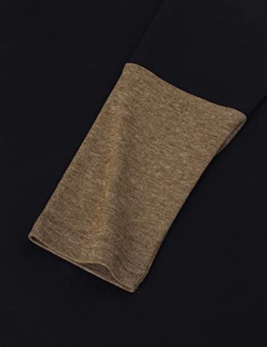 Furnex Women's Long Sleeve Cowl Neck Tunic Top Casual Pullover Sweatshirt - color: Coffee, size: X-Large