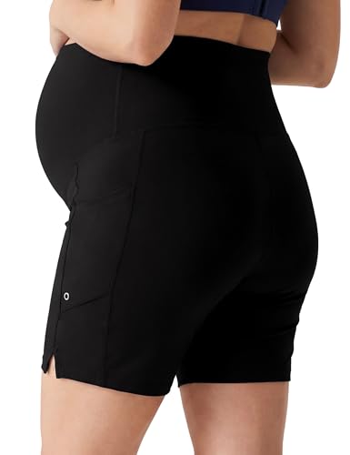 Women's Maternity Swim Board Shorts - color: Black, size: X-Large
