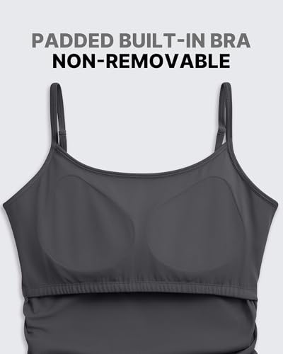 G4Free BareFeel Built in Bra Maternity Romper Smart Back Opening Jumpsuit - color: Dark Gray, size: Large