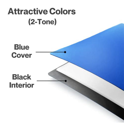 Cranbury Portfolio Binder 8x10, 48 Photos, Clear Sleeves, Blue - color: Blue, style: 8x10 (1 PK)