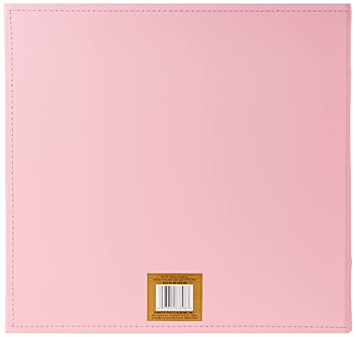 Pioneer MB-10COLB 12"X12" Baby Sewn Collage Frame Leatherette Post Bound Scrapbook, Pink