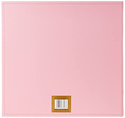 Pioneer MB-10COLB 12"X12" Baby Sewn Collage Frame Leatherette Post Bound Scrapbook, Pink