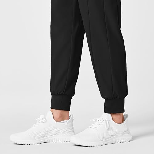 Wink W123 Maternity Jogger Scrub Pant - color: Black, size: 3X