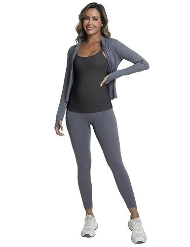 Nursing Tank Top Breastfeeding U Neck Maternity Tops - color: Grey, size: X-Large