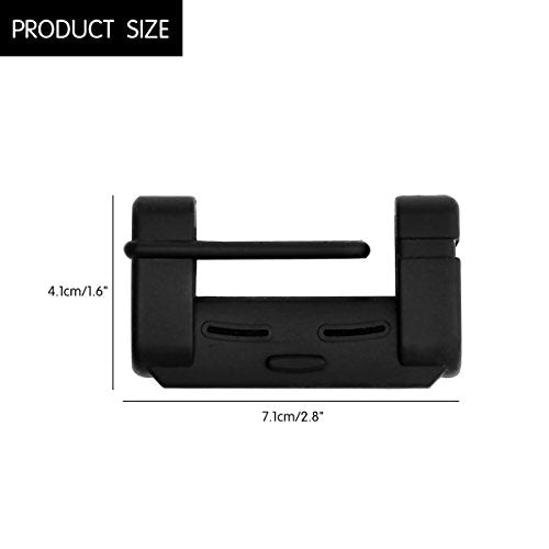 Car Safety Belt Buckle Covers, 2PCS Universal Seat Belt Clips Cover, Anti-Scratch Silicon Seat Belt Buckle Protector, Car Interior Accessories (Black)