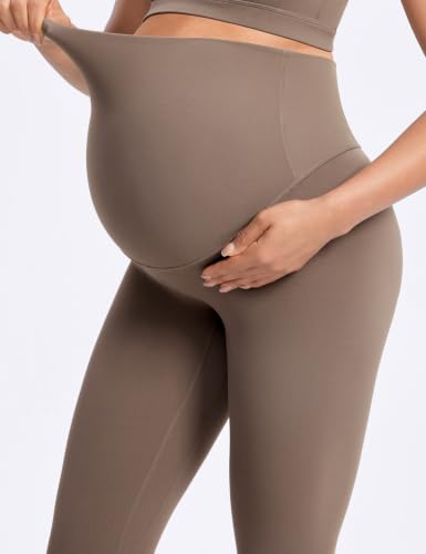 POSHDIVAH Creamluxe Maternity Leggings 25"/28" - color: Coffee, size: Small