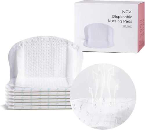 NCVI Ultra-Thin Nursing Pads, 110 Count, Breathable & Stay Dry for Moms - size: 110 Count