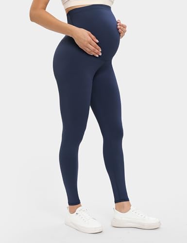 Buttergene 5 Pack Maternity Leggings with Elastic Band - color: 1-5pack Black*3/Navy/Coffee, size: Small