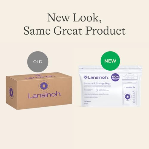 Lansinoh Breastmilk Storage Bags, 6 Ounce, 200 Count - size: 200 Count, style: 6oz