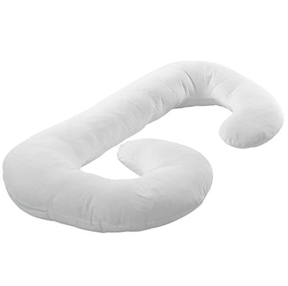 Cheer Collection White Pillowcase for J Shaped Pillow - size: J Shape Pillowcase
