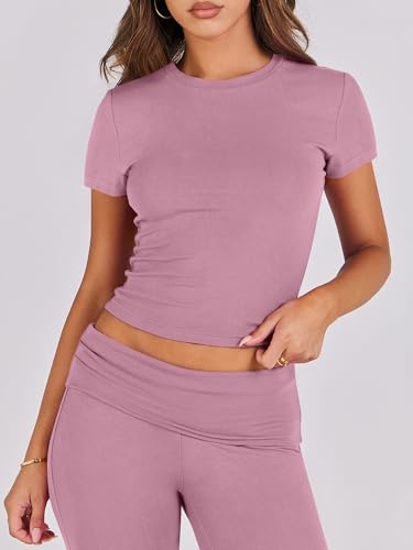 ANRABESS 2 Piece Lounge sets for Women - color: Pink, size: X-Small