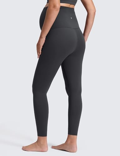 CRZ YOGA Maternity Leggings 25" - color: Mysterious Grey, size: Large
