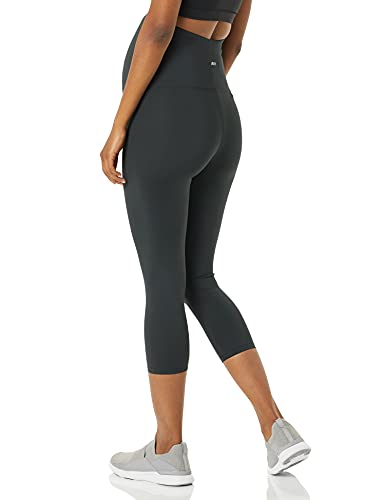Amazon Essentials Women's Active Sculpt Over The Belly High Waist Stretchy Pregnancy Workout Crop Maternity Leggings - size: Medium