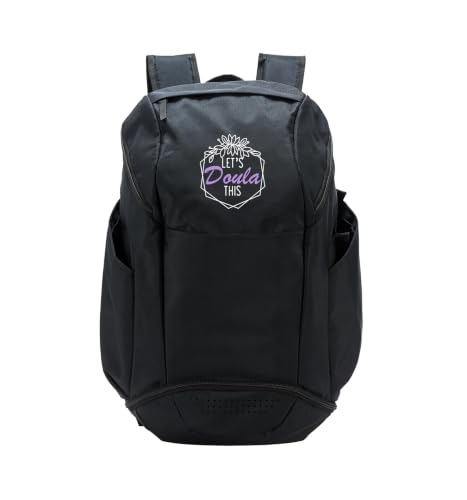 Let's Doula This Birth Coach Companion Pregnancy Labor Sport Backpack