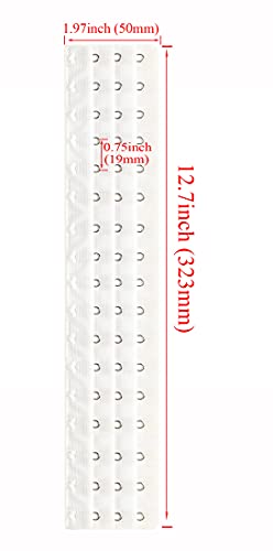 Corset Bra Extender Hook 3/4 Inch Spacing - color: 4pcs:17hook/White&black