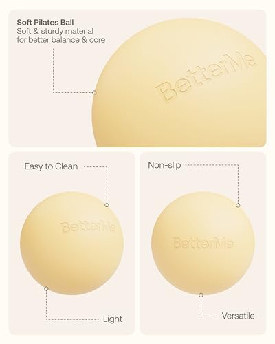 BetterMe Soft Pilates Ball - color: Butter Yellow