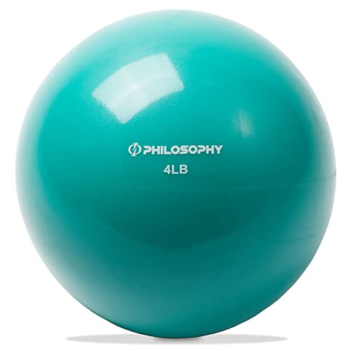 Philosophy Gym Toning Ball - Soft Weighted Mini Medicine Ball - style: 4 LB