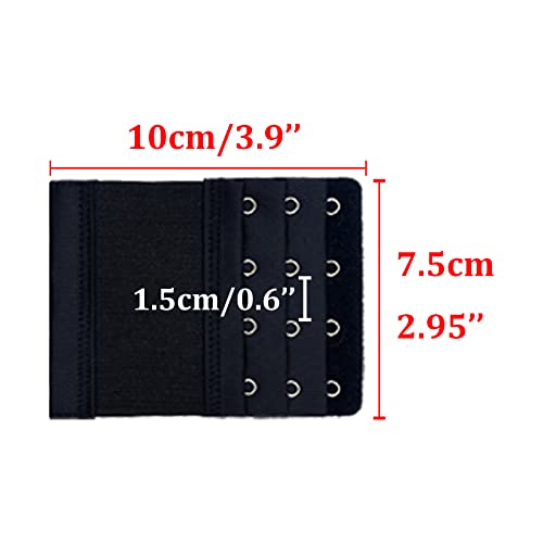 Bra Extenders 2 Hook / 3 Hook / 4 Hook / 5 Hook / 6 Hook, Soft & Stretchy for Back Bra Extension Strap B-E-B-E1 - color: A1, 2 Hook/ 3 Hook / 4 Hook - White