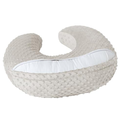 Nursing Pillow and Body Positioner with Premium Slipcover - color: Sand