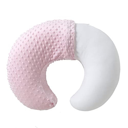 Nursing Pillow and Body Positioner with Premium Slipcover - color: Blushing Bride