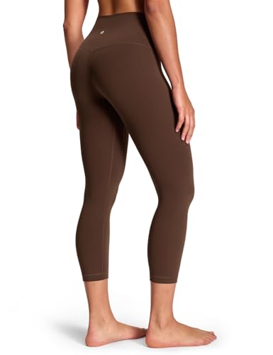 HeyNuts Yoga Pro Leggings 21" - color: Java Coffee, size: Medium