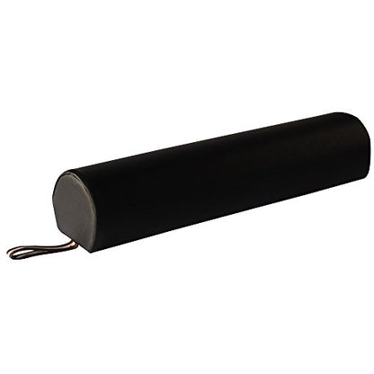 Master Massage 6" 3/4 Round Massage Bolster Pillow Cushion for Massage Tables- Black - color: Black