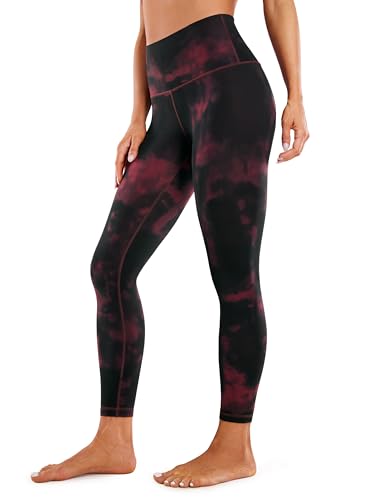 CRZ YOGA Butterluxe Leggings 25" - color: Burgundy Tie Dye, size: X-Small