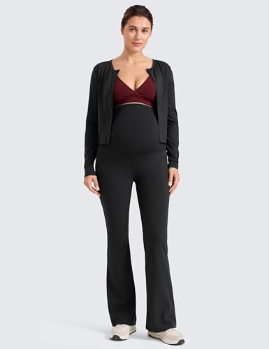 CRZ YOGA Maternity Flare Leggings 31" - color: Black, size: Small