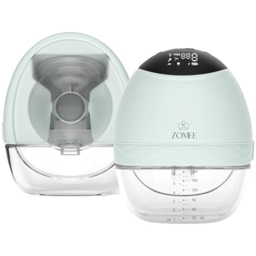 Zomee Fit Wearable Hands-Free Electric Breast Pump, Hospital-Grade, Pair