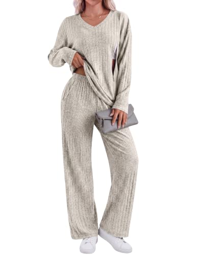 Huukeay 2 Piece Postpartum Nursing Sets - color: Apricot, size: Small