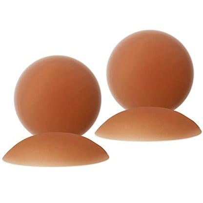VOCH GALA Premium Nipple Covers, Sticky Bra Alternative, 2 Pairs - color: Coco, size: Medium (Fits A-C Cups)