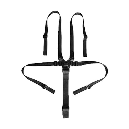 5 Point Harness Seat Belt Strap Belt,High Chair Strap,Harness for Stroller Pushchair Pram Buggy Safe Protection,Harness Strap Belt,Shoulder Strap Belts for Pram - color: Black
