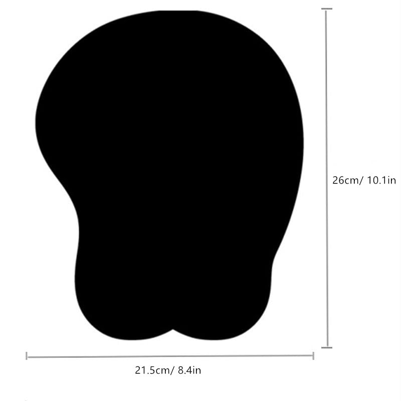 Funny Anime Breast Mouse Pad with Wrist Rest for Adults, ML-008 - color: ML008