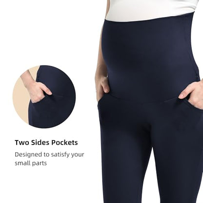Stanpetix Maternity Joggers for Women Pregnancy Sweatpants - color: Navy, size: Medium