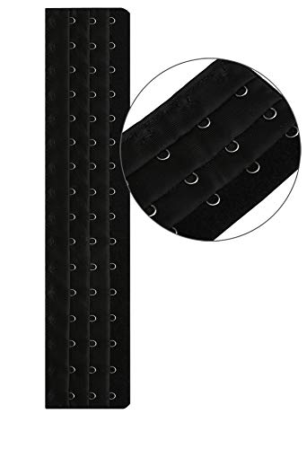 Corset Bra Extender Hook 3/4 Inch Spacing - color: 4pcs:16hook/Light Beige&black