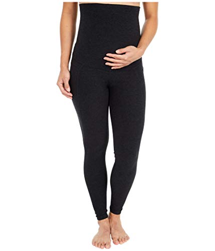 Beyond Yoga Women's Spacedye Love The Bump Maternity Pocket Midi Legging - color: Darkest Night, size: Small
